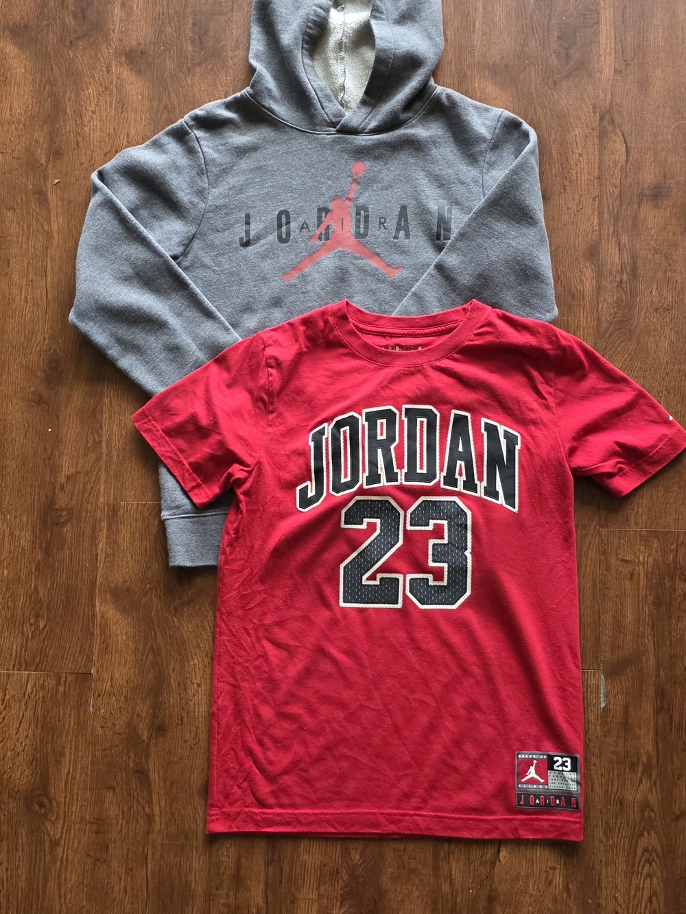 Jordan Red '23' Kids Graphic Tee And Hoodie Bundle - Jordan Brand